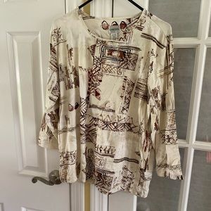 Chico’s neutral design metro shirt